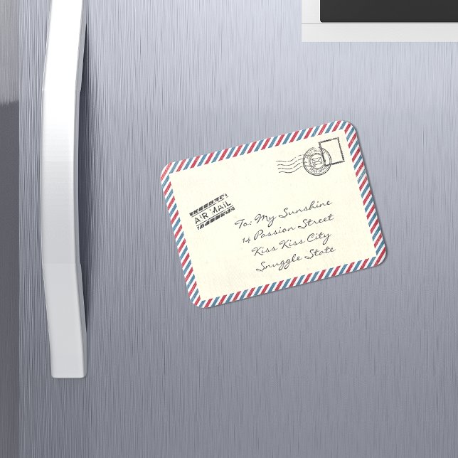 Magnet Flexible Carte postale vintage Air Mail (Créateur téléchargé)