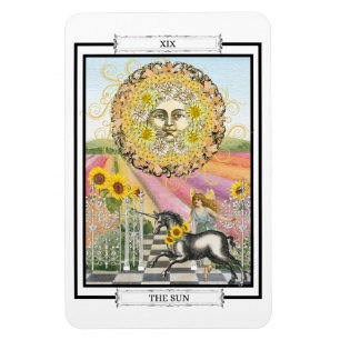 Magnet Flexible Carte Tarot "Le Soleil"