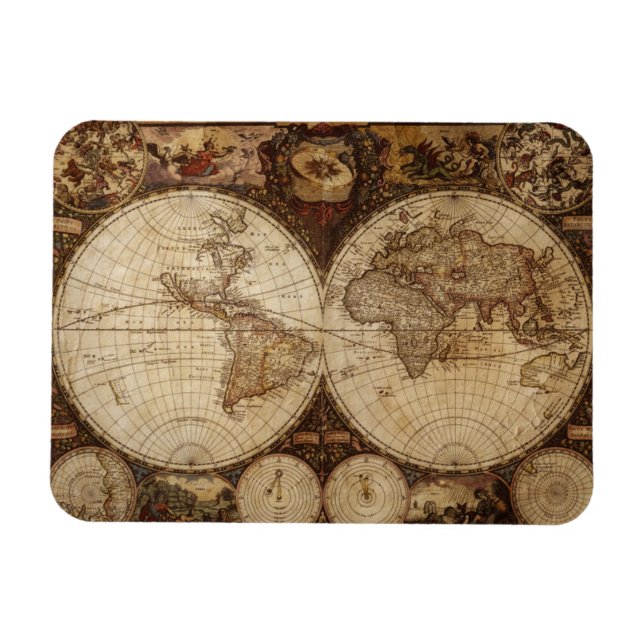 Magnet Flexible Carte vintage (Horizontal)