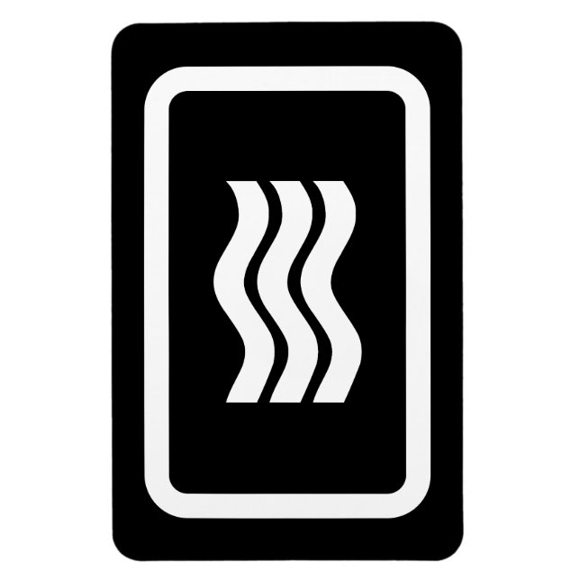 Magnet Flexible Carte Zener | 3 lignes verticales ondulées (Vertical)