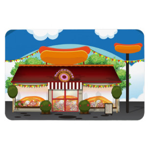 Magnet Flexible Cartographie du restaurant Fast Food