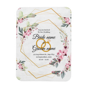 Magnet Flexible carton d'invitation de mariage