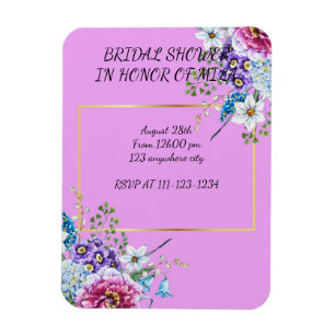 MAGNET FLEXIBLE CARTON D'INVITATION POUR LANCEMENT DE MARIÉE