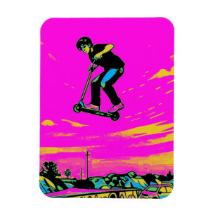 Magnet Flexible Cascade à haute volée - Cavalier de scooter