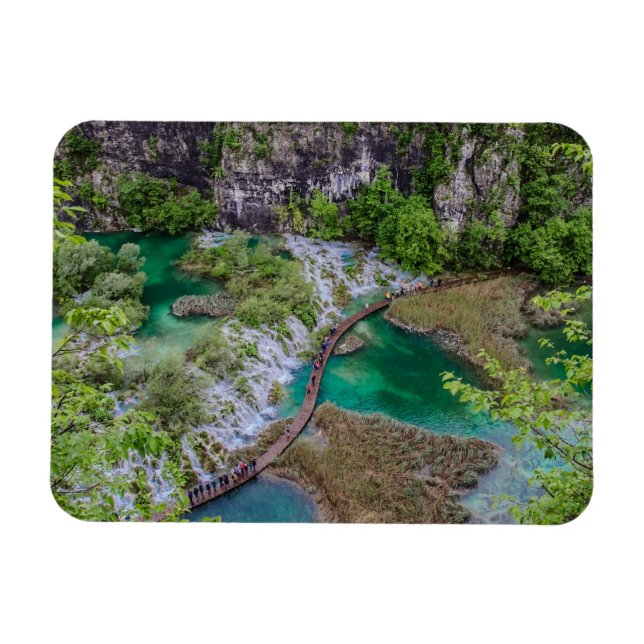 Magnet Flexible Cascade de cascade du parc des lacs Plitvice (Horizontal)