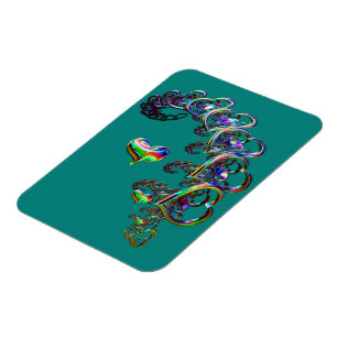 Magnet Flexible Cascade de Coeurs Ethérées