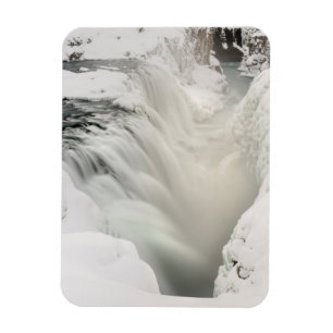Magnet Flexible Cascade de Godafoss, hiver, Islande