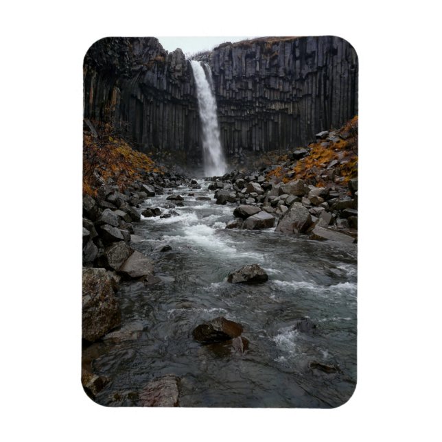 Magnet Flexible Cascade de Svartifoss en Islande aimant vertical (Vertical)