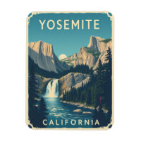 Cascade de Yosemite Californie Vintage Retro