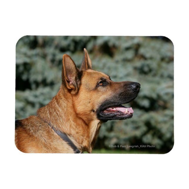 Magnet Flexible Casque berger allemand 1 (Horizontal)
