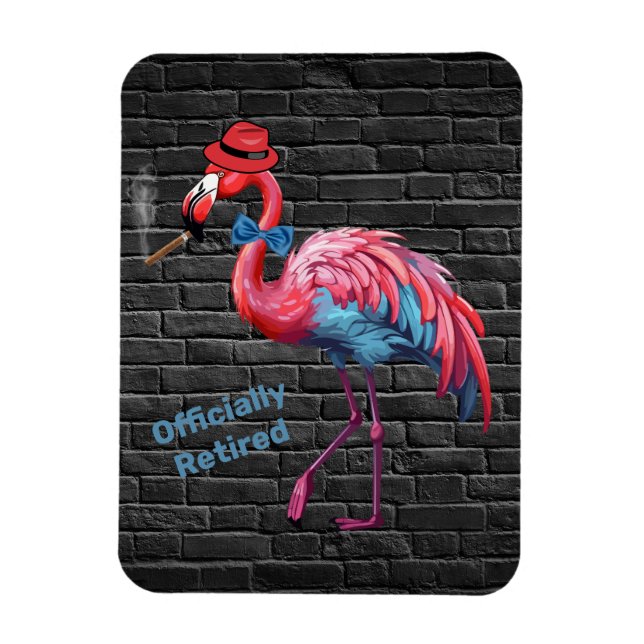 Magnet Flexible Casquette de Flamant rose Dapper officiellement à  (Vertical)