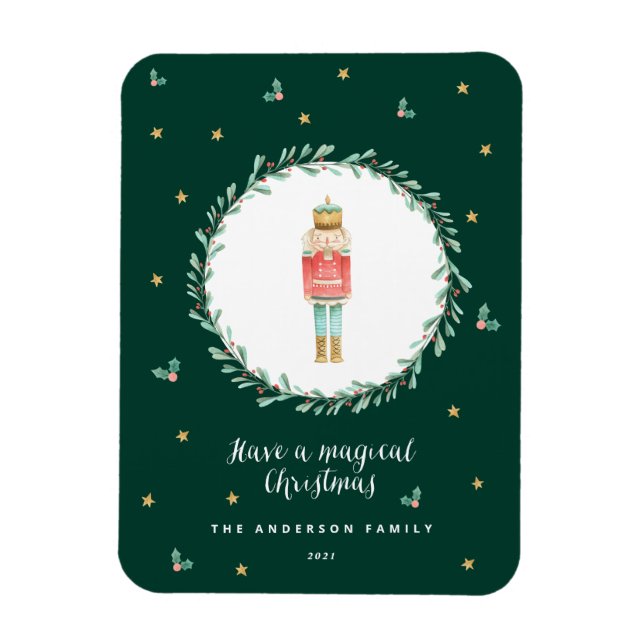 Magnet Flexible Casse-noisette botanique jolie carte postale de No (Vertical)