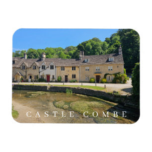 Magnet Flexible Castle Combe maisons vue réfrigérateur aimant