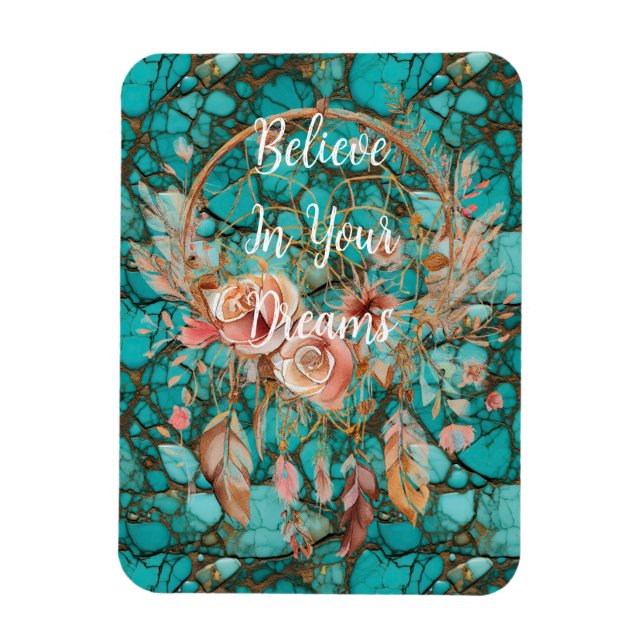 Magnet Flexible Catcher de rêve Turquoise (Vertical)