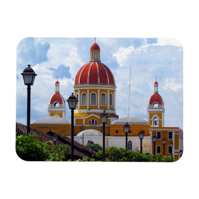 Magnet Flexible cathédrale de grenade nicaragua (Horizontal)