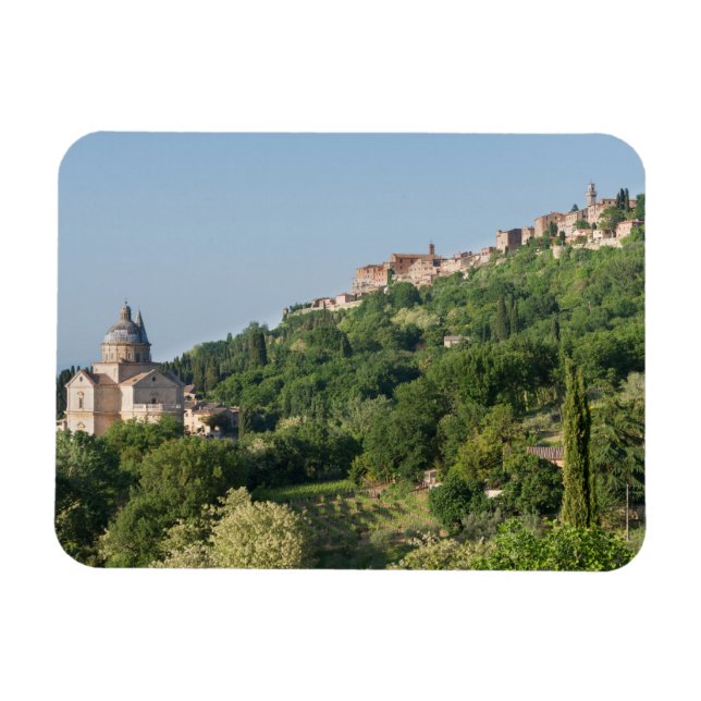 Magnet Flexible Cathédrale de Montepulciano et aimant de ville (Horizontal)