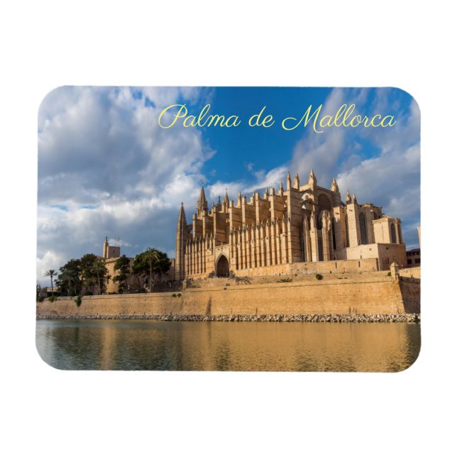 Magnet Flexible Cathédrale de Palma de Majorque à l'heure d'or (Horizontal)