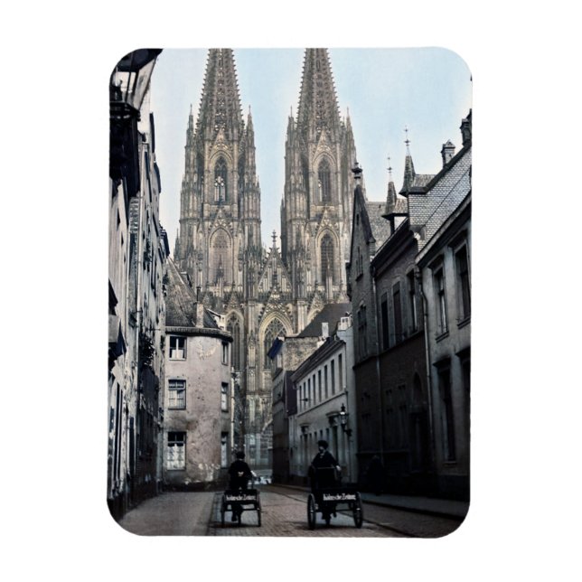 Magnet Flexible Cathédrale Eglise St Peter Cologne Allemagne 1910 (Vertical)