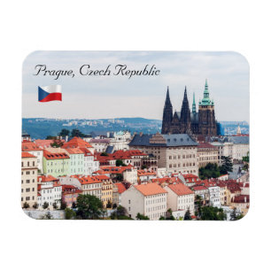 Magnet Flexible Cathédrale Saint-Guy et paysage urbain de Prague -