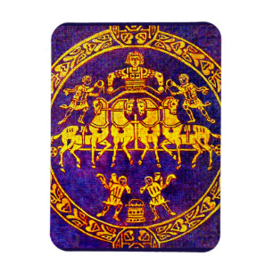 Magnet Flexible cavalier médiéval du 12e siècle et soldats