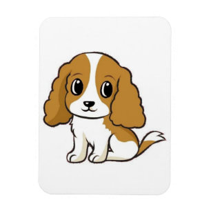 Magnet Flexible cavalier roi charles spaniel blenheim dessin animé