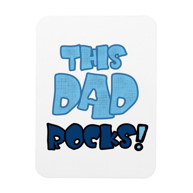 Magnet Flexible Ce Papa Rocks Des Cadeaux (Vertical)