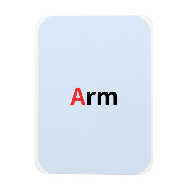 Magnet Flexible Ce sont des cartes de poche alphabétiques colorées (Vertical)