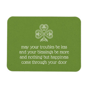Magnet Flexible Celtic Knot Shamrock Irlandais Bénédictions 3