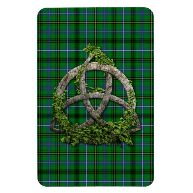 Magnet Flexible Celtic Trinity Knot Et Clan Henderson Tartan (Vertical)