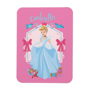 Magnet Flexible Cendrillon avec Gus et Rufus