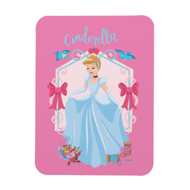 Magnet Flexible Cendrillon avec Gus et Rufus (Vertical)