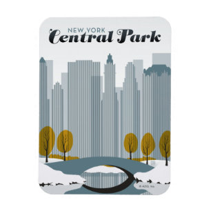 Magnet Flexible Central Park, NYC - Neige