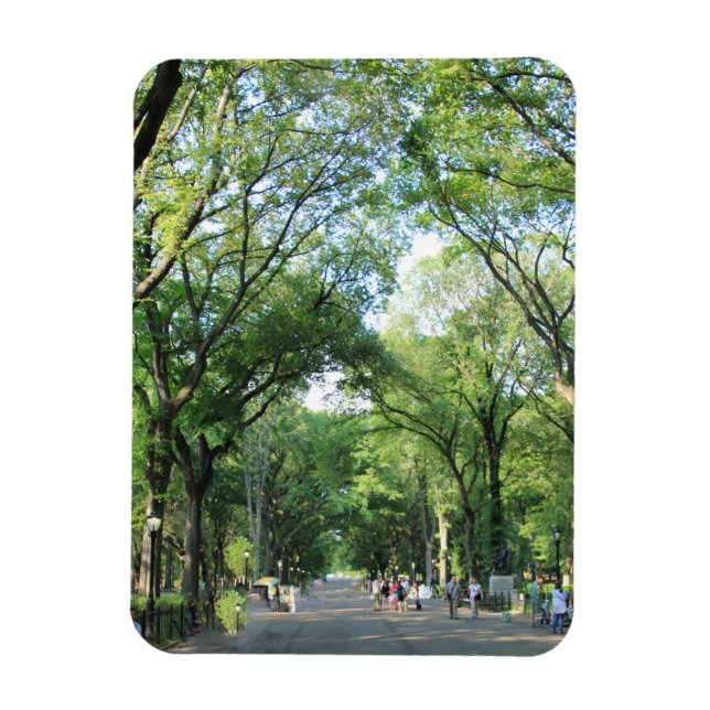 Magnet Flexible Central Park : Promenade des poètes en été (Vertical)