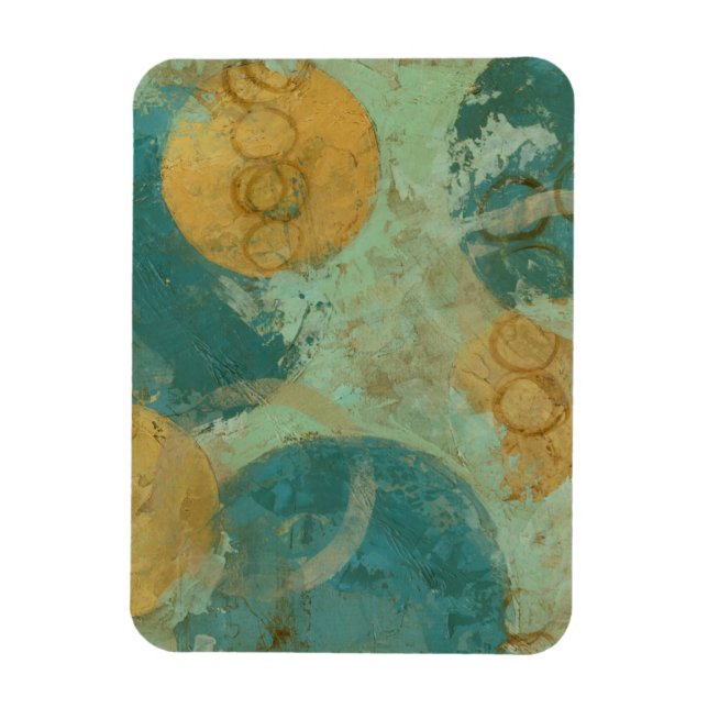 Magnet Flexible Cercles bleus et jaunes (Vertical)