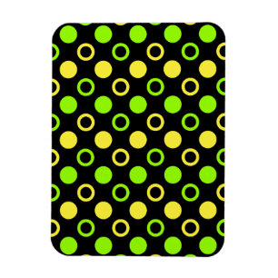 Magnet Flexible Cercles et Pois de citron et de citron vert par ST