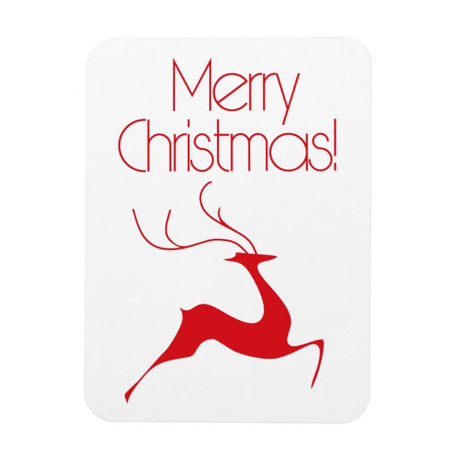 Magnet Flexible Cerf de Noël (Vertical)
