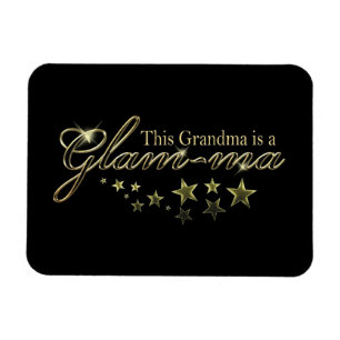 Magnet Flexible Cette grand-mère est un glam-ma