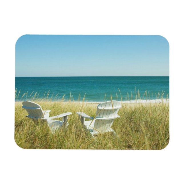 Magnet Flexible Chaises Adirondack dans les Dunes (Horizontal)