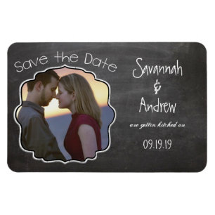 Magnet Flexible Chalkboard Art Wedding Enregistrer la date