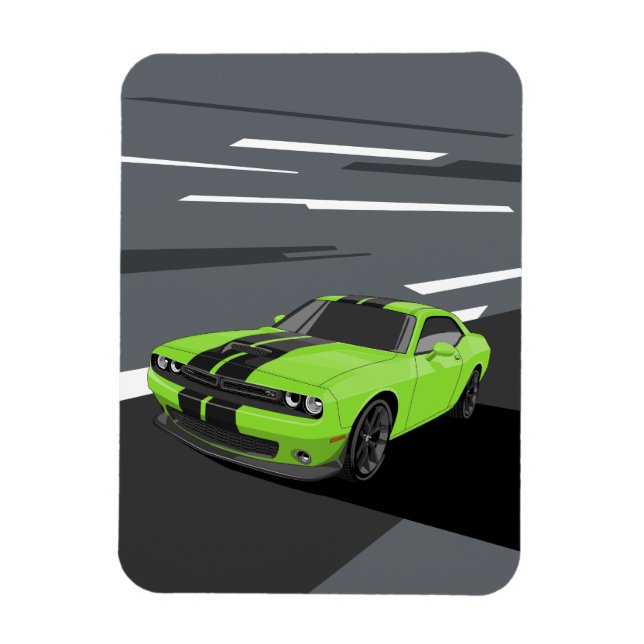 Magnet Flexible Challenger Green (Vertical)