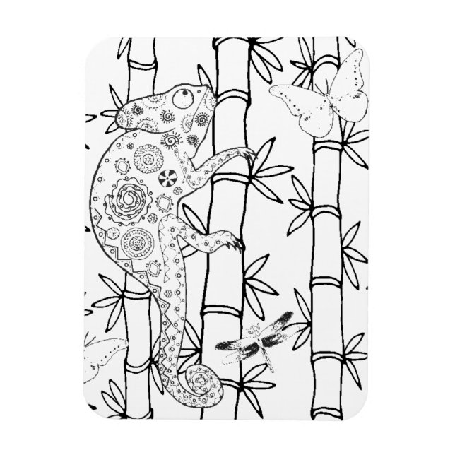 Magnet Flexible Chameleon Doodle (Vertical)