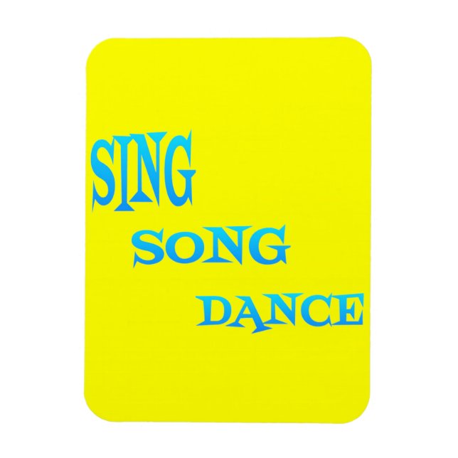 Magnet Flexible Chanson Danse Art flexi aimant (Vertical)