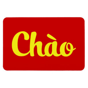 Magnet Flexible Chào / Hello ~ Vietnam / Vietnamien / Tiêt Viêt