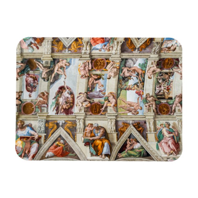 Magnet Flexible Chapelle Sixtine Michelangelo - Vatican, Rome, Ita (Horizontal)
