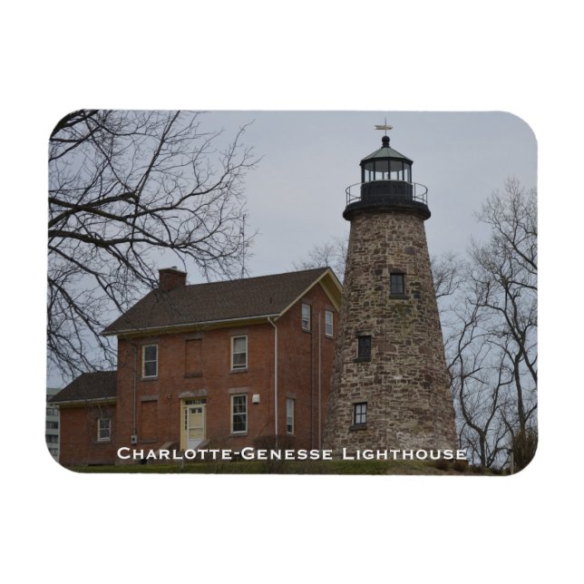 Magnet Flexible Charlotte-Genesee Phare & Keepers House (Horizontal)