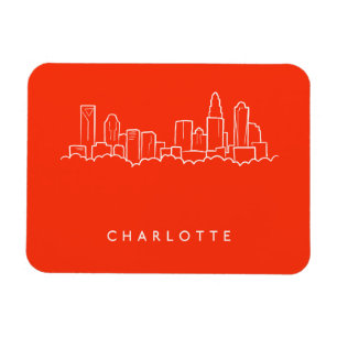 Magnet Flexible Charlotte, North Carolina City Skyline