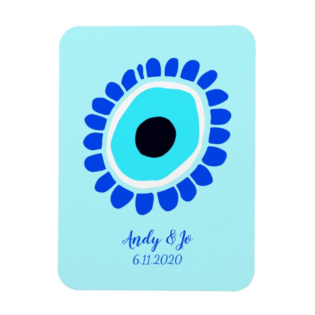 Magnet Flexible Charme chanceux des yeux mal (Vertical)