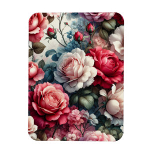 Magnet Flexible Charme Floral Rose intemporel