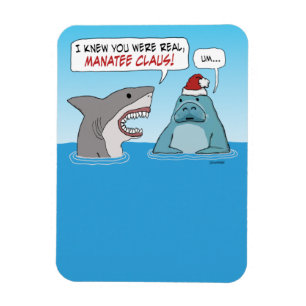 Magnet Flexible Charny Shark et Manatee Claus Noël