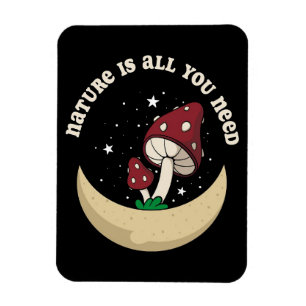 Magnet Flexible Chasseur De Champignons La Nature Est Tout Ce Dont